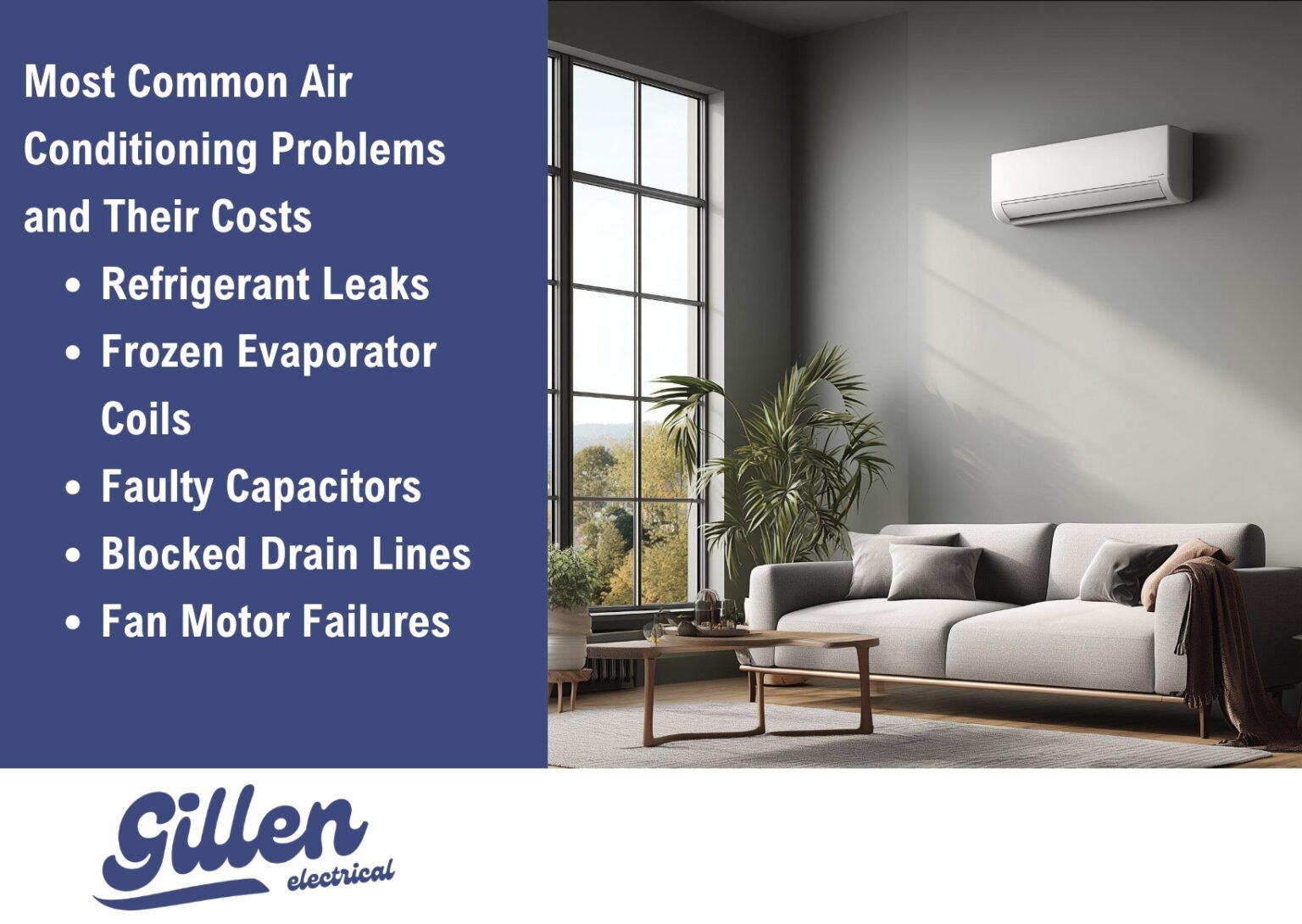 Most common air conditioning problems and their repair costs